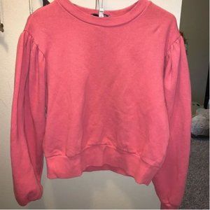 EXPRESS puff sleeve crewneck